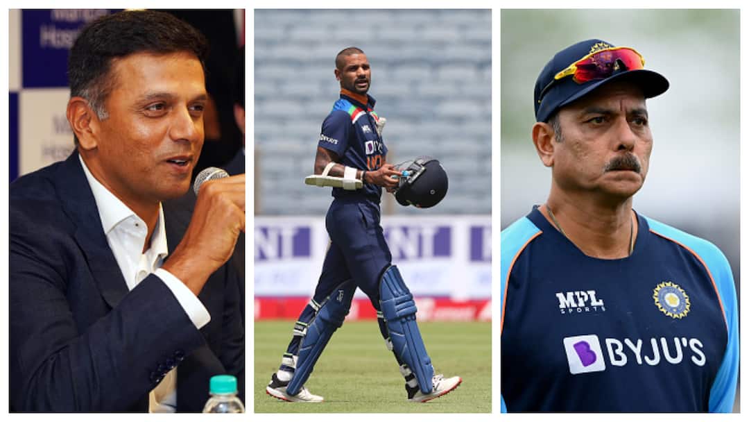SL Vs IND: Shikhar Dhawan's Balancing Act When Asked About Coaches Shastri & Dravid SL Vs IND: Shikhar Dhawan's Balancing Act When Asked About Coaches Shastri & Dravid