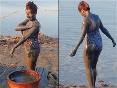 IN PICS | Munmun Dutta Aka Babita Ji Enjoys 'Therapeutic Mud Bath' In Monokini