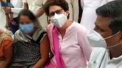 Lakhimpur: सिमरा गांव में पीड़िता से मिलीं Priyanka Gandhi, मुलाकात के बाद दिया बड़ा बयान