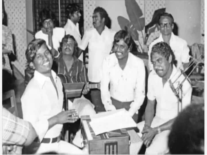 பாரதிராஜா-இளையராஜா- வைரமுத்து மூவரும் பாடல் பதிவின்போது