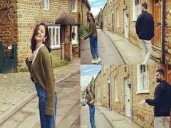 लंदन की गलियों में पैदल घूम सड़कें नाप रहें हैं Anushka Sharma और Virat Kohli, बेटी Vamika नहीं आई नज़र
