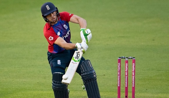 Outrageous! Jos Buttler Scoops 143 KmPH Delivery For Six Over Keeper's Head - Watch Video Outrageous! Jos Buttler Scoops 143 KmPH Delivery For Six Over Keeper's Head - Watch Video