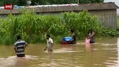 Vasai Rains : वसईमध्ये मिठागराची वस्ती पाण्याखाली, जवळपास 125 कुटुंब पाण्यात