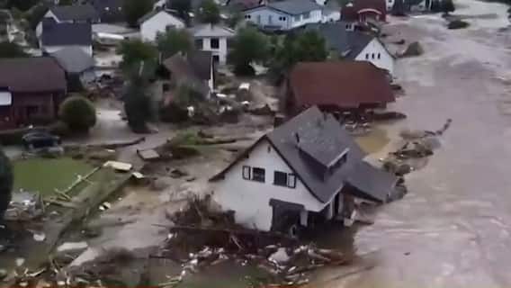 'Flood damage' visuals from Europe