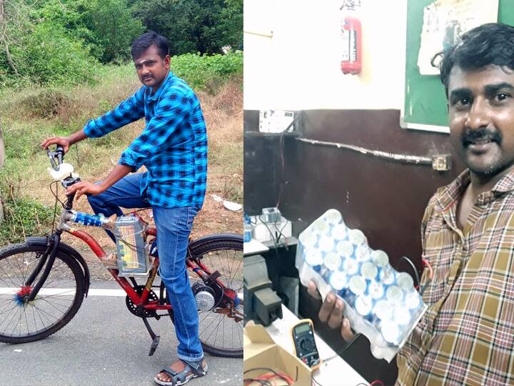 ’ஒரு யூனிட் சார்ஜ் போதும், 50 கிலோ மீட்டர் பயணம் போகும்’ புதிய வகை சைக்கிள் கண்டுபிடித்த இளைஞர்..!