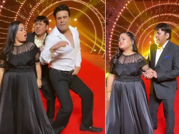 The Kapil Sharma show new season Bharti Singh shared funny dance video with bharti singh krushna abhishek Video: 'द कपिल शर्मा शो' से वापसी कर रहे हैं सुदेश लहरी, भारती सिंह और कृष्णा अभिषेक के साथ किया ऐसा फनी डांस