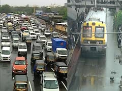 Mumbai Rains : मुंबईत आजही पावसाची संततधार; ठाणे-सीएसएमटी वाहतूक विस्कळीत, तर रस्ते वाहतूक धीम्या गतीनं
