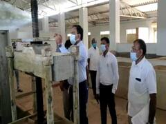 காரைக்குடி கதர் தொழிலுக்கு விமோட்சனம்; கண்டனூரில் அதிகாரிகள் ஆய்வு!