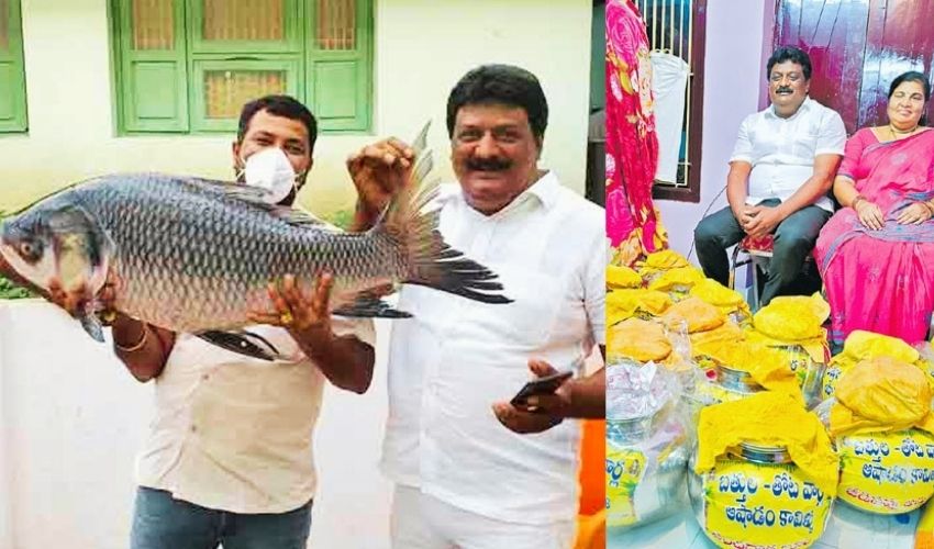 Grand Ashada Sare: తగ్గేదే లే…గోదారోళ్లు మామూలోళ్లు కాదు..సారె మరీ ఈ రేంజులోనా…!