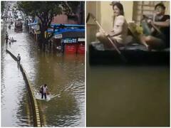 મુંબઇનું ઘર બન્યું તળાવ,પલંગની બનાવી નાવ, આ વીડિયો જોઇ ખુશ થઇ જશો