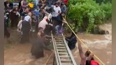 नवी मुंबईत सीबीडीच्या डोंगरावर फिरायला गेलेल्या 350 जणांची सुटका, खारघरच्या पांडवकडा धबधब्यावर गर्दी