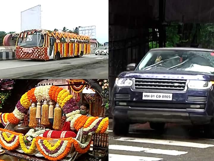maharashtra ashadhi ekadashi wari-2021, 10 palkhi will reach soon, CM uddhav Thackeray leaves for Government Mahapuja आषाढी एकदशी : मानाच्या दहा पालख्यांचं पंढरीकडे प्रस्थान, तर महापूजेसाठी मुख्यमंत्री स्वत: गाडी चालवत रवाना