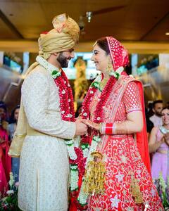 Unseen Pics: Rahul Vaidya's Wife Disha Parmar Is A Vision To Behold In Her Bridal Attire