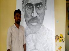 ’கர்ணன்’ தனுஷை ஸ்டேப்ளர் பின்கள் கொண்டு வடித்த சீவக வழுதி - கோவை இளைஞரின் கனவுகள் என்ன?