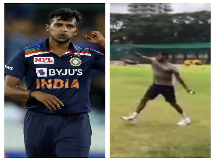 Viral Video: I'm Coming back, Cricketer Natarajan tweet after recovering from the injury goes viral Natarajan Viral Video: ‛வந்துட்டேனு சொல்லு... சும்மா ஸ்டைலா... கெத்தா... வந்துட்டேனு சொல்லு- வீடியோ வெளியிட்ட நடராஜன்!
