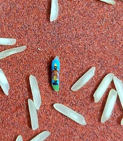 आषाढी एकादशी म्हणजे विठ्ठल भक्तांसाठी भक्तीचा सणच असतो. लाखो भक्तगण आपली भक्ती विविध माध्यमातून पांडुरंगापर्यंत पोहोचवण्याचा प्रयत्न करत असतात. अनेकांना तर सृष्टीतील प्रत्येक गोष्टीमध्ये विठ्ठलाचेच रूप दिसत असते. अशाच एक अवलियाला तांदळाच्या दाण्यावर विठ्ठल दिसला आहे.