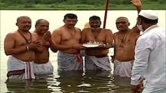 Ashadhi Ekadashi 2021 : ज्ञानेश्वर माऊलींच्या पादुकांचं चंद्रभागा स्नान संपन्न