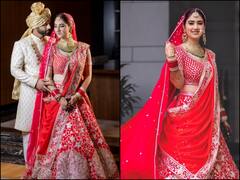 Unseen Pics: Rahul Vaidya's Wife Disha Parmar Is A Vision To Behold In Her Bridal Attire