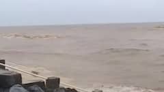 Valsad:તીથલના દરિયામાં જોવા મળ્યો ભારે કરંટ, સહેલાણીઓ માટે ખુલ્લો મુકાયો બીચ