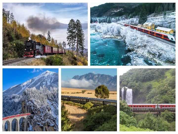Top 5 Most picturesque railway routes in World that you should never miss to travel ரயிலே ரயிலே ஒரு நிமிஷம்... இந்த 5 ரயில்வே தடங்களைப் பாருங்க.. கண்டிப்பா இப்போ டூர் போகத்தோணும்..!