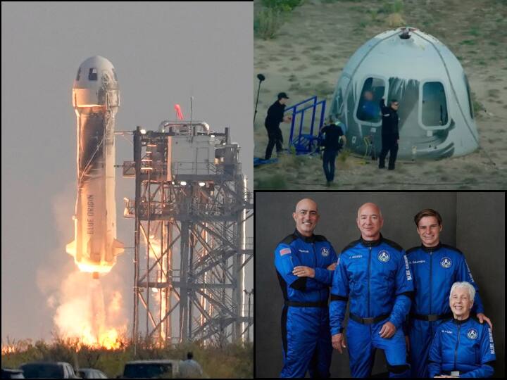 History will be made in in a while These four people including Jeff Bezos will travel to space First Human Spaceflight: अंतरिक्ष की यात्रा कर जेफ बेज़ोस और उनके तीन साथी सुरक्षित धरती पर लौटे, इतिहास के पन्नों में दर्ज हुई उड़ान