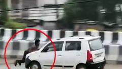 कानपुर: ट्रक और कार में हुई टक्कर तो कारचालक ने ट्रक ड्राइवर को कार के बोनट पर घसीटा