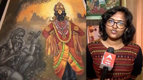 Ashadhi Ekadashi 2021 : औरंगाबादच्या आसावरकी लिंगाडेची कलाकुसर; रांगोळीतून साकारला विठुराया आणि वारी