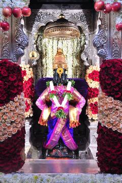 Ashadhi Ekadashi 2021 : सुंदर ते ध्यान, उभे विटेवरी... माऊलींच्या गाभाऱ्यात फळाफुलांचा बहर