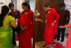IN PICS: Rahul Vaidya’s Wife Disha Parmar Turns Marathi Mulgi As The Newlyweds Perform Satyanarayan Puja Together At Their Home