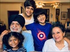 Mandira Bedi Shares Happy PIC With Son & Daughter After Husband Raj Kaushal's Death, Thanks Family For Support