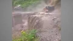 Caught on camera: When a truck driver escaped flash-flood in HP