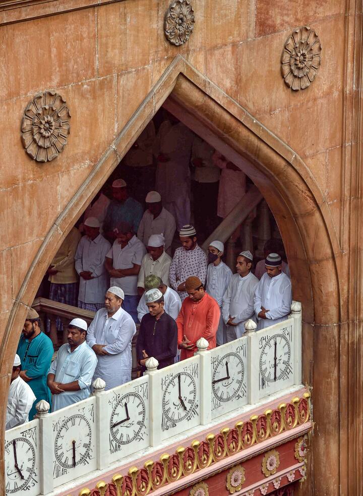The Muslim community in Kerala too celebrated Bakrid in a subdued manner at their homes sans any public festivities and usual social gatherings as the state is reeling under a severe second COVID-19 wave. (Image Source: PTI)