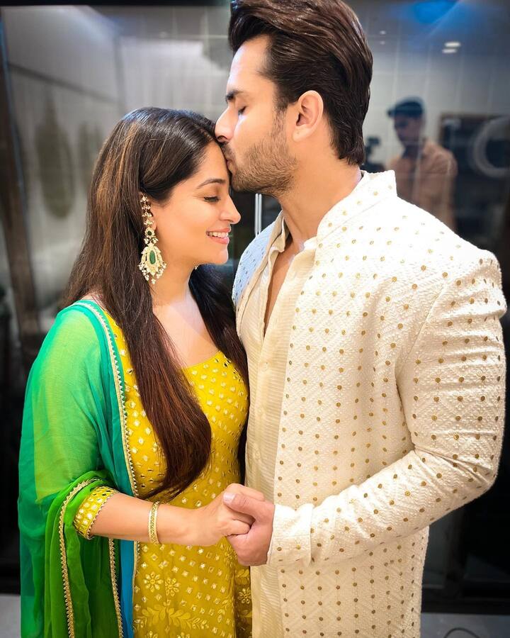 Television actress Dipika Kakar, who is popular for portraying the titular character in ‘Sasural Simar Ka’, shared some pictures from her Eid celebration with her husband Shoaib Ibrahim. (Image courtesy - @ ms.dipika/Instagram)