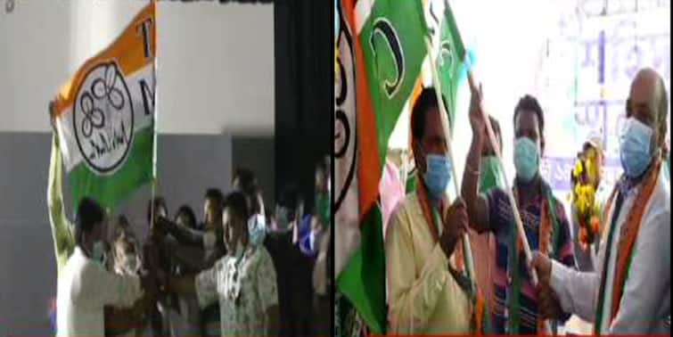West Bengal Jhargram Nadia Local BJP Party Leaders-Workers Join TMC BJP Workers Join TMC:ঝাড়গ্রাম ও নদিয়ায় তৃণমূলে যোগ বিজেপি নেতা-কর্মীদের