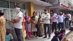 સુરતમાં કોરોના રસી લેવા માટે લોકોની કતાર, વહેલી સવારથી જ લાઇનમાં ઊભા હતા લોકો