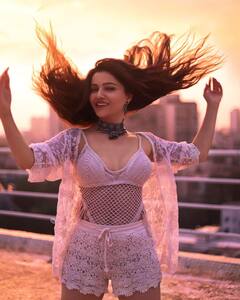 IN PICS | Rubina Dilaik Sizzles In This Lace Translucent Outfit; Her Statement Jewelry Steals The Show