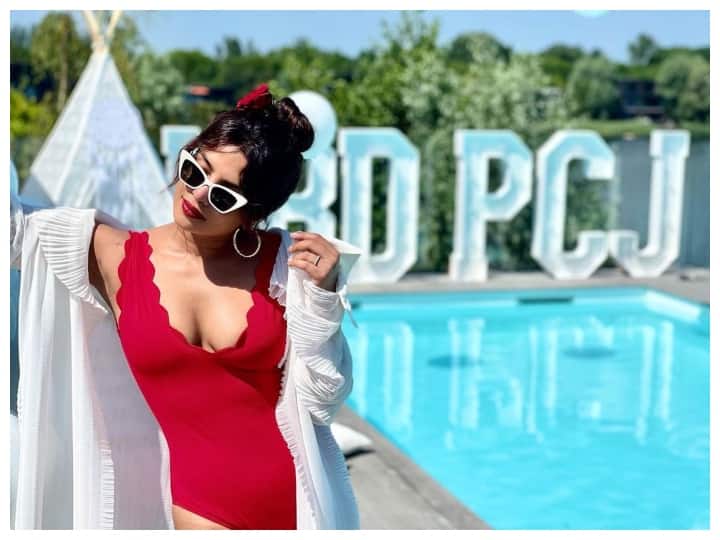 Cost of Priyanka Chopra ravishing red birthday swimsuit can sponsor your next mini vacay Priyanka Chopra के इस Red Swimsuit की कीमत में हो सकती है आपकी अगली मिनी वेकेशन