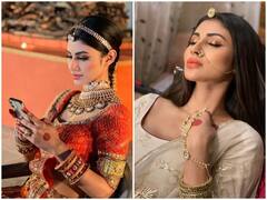 फिर दुल्हन की तरह सजी एक्ट्रेस Mouni Roy, रेड लहंगे के साथ हैवी ज्वेलरी में दिखी बला की खूबसूरत