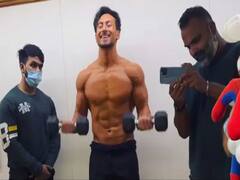 Tiger Shroff ने फिल्म Heropanti 2 के सेट से शेयर की वर्कआउट की वीडियो, देखें Video