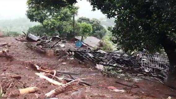 Satara तील कोंढावळे गावात माळीण दुर्घटनेची पुनरावृत्ती, डोंगराचा भाग खचल्यानं वस्तीतील घरं भुईसपाट