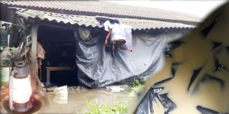 East Burdwan: water in house, mother and son living helplessly for 12 years East Burdwan: অন্ধকারে ভরসা হ্যারিকেন, ঘরের ভিতরে ভর্তি জল, ১২ বছর ধরে অসহায় অবস্থায় দিনযাপন মা-ছেলের