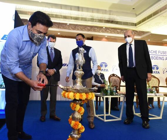 KTR: టాటా బోయింగ్ 100వ అపాచీ ఫ్యూజ్‌లేజ్ డెలివరీ వేడుక