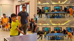 ਲਾਲ ਸਿੰਘ ਚੱਢਾ ਦੀ ਸ਼ੂਟਿੰਗ ਦੌਰਾਨ ਆਮਿਰ ਨੇ ਬੇਟੇ ਆਜ਼ਾਦ ਨਾਲ ਲਿਆ ਟੇਬਲ ਟੈਨਿਸ ਦਾ ਮਜ਼ਾ