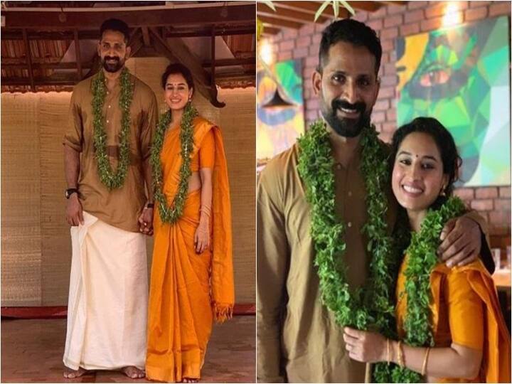 ஜான் கொக்கின் - பூஜா ராமச்சந்திரன் திருமணத்தின்போது