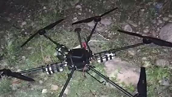 જમ્મુ પોલીસે પાકિસ્તાની ડ્રોન પોડી પાડ્યું, વિસ્ફોટક સામગ્રી કરાઇ જપ્ત