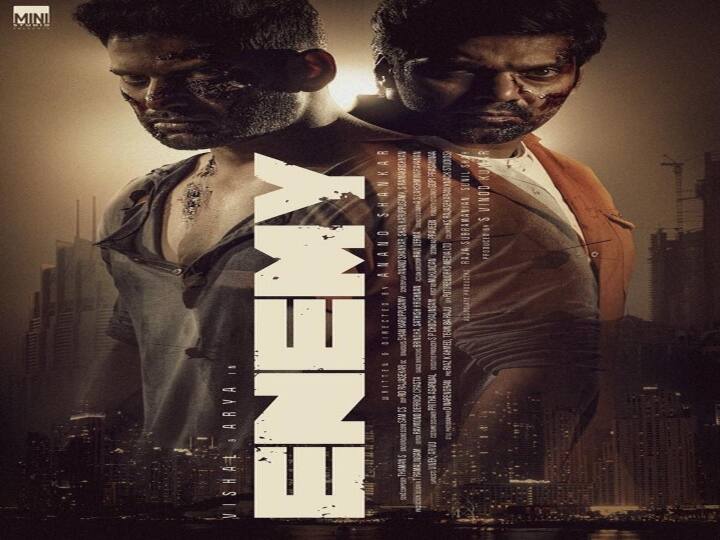 vishal tweeted his upcoming movie enemy teaser date ’எனிமி’ டீசர் ரிலீஸ்  தேதியை அறிவித்த விஷால் ! - எதிர்பார்ப்பில் ரசிகர்கள்!