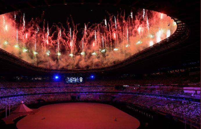 The opening ceremony, which took place in the 68,000-capacity stadium before few officials and dignitaries including French President Emmanuel Macron and US First Lady Jill Biden. (PIC Credit: AFP Photos)