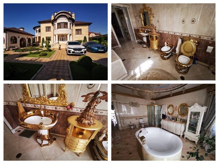 Russian Traffic Cop indulged in Corruption has built his house with golden toilet டிராபிக் போலீஸ் வீட்டில் தங்க கழிப்பறை...! வியக்க வைத்த ‛ஊழல் மன்னன்’