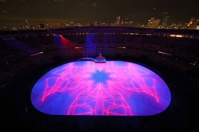 A video of athletes training at their home was displayed during the opening ceremony. The opening ceremony of the sporting event was nothing short of a spectacle.(PIC Credit: Tokyo 2020's Twitter Handle)