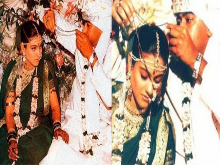 काजोल ने 24 फरवरी 1999 को महाराष्ट्रियन अंदाज में अजय देवगन से शादी की थी. शादी एक गुपचुप तरीके से हुई जिसमें उपस्थित लोग करीबी दोस्त और परिवार वाले थे. मीडिया रिपोर्ट की मानें तो उन्होंने जो मंगलसूत्र पहना था, उसकी कीमत 21 लाख रुपये है.